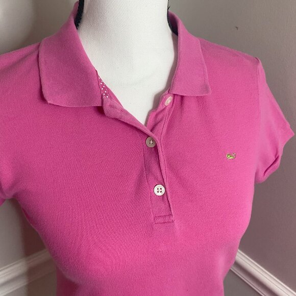 Pink Polo T-shirt size Medium Y2K - Picture 2 of 6